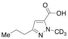 1-Methyl-3-propyl-1H-pyrazole-5-carboxylic Acid-d3