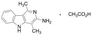 3-Amino-1,4-dimethyl-5H-pyrido[4,3-b]indole Acetate