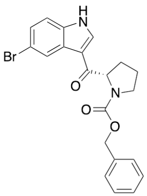 (S)-Benzyl 2-(5-Bromo-1H-indole-3-carbonyl)pyrrolidine-1-carboxylate