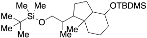 tert-Butyl(2-(4-((tert-butyldimethylsilyl)oxy)-7a-methyloctahydro-1H-inden-1-yl)propoxy)dimethylsilane