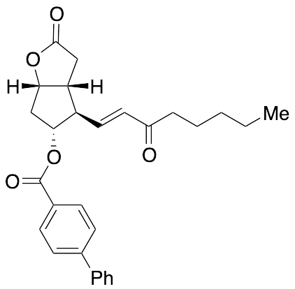 (3aR,4R,5R,6aS)-Hexahydro-2-oxo-4-[(1E)-3-oxo-1-octen-1-yl]-2H-cyclopenta[b]furan-5-yl Ester [1,1’-Biphenyl]-4-carboxylic Acid