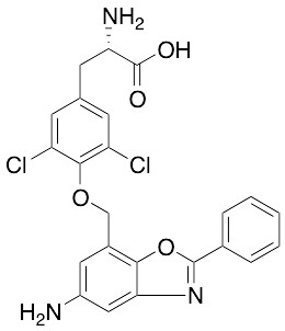 O-[(5-Amino-2-phenyl-7-benzoxazolyl)methyl]-3,5-dichloro-L-tyrosine