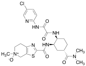 Ethanediamide, N1-(5-chloro-2-pyridinyl)-N2-[(1S,2R,4S)-4-[(dimethylamino)carbonyl]-2-[[(4,5,6,7-tetrahydro-5-methyl-5-oxidothiazolo[5,4-c]pyridin-2-yl)carbonyl]amino]cyclohexyl]
