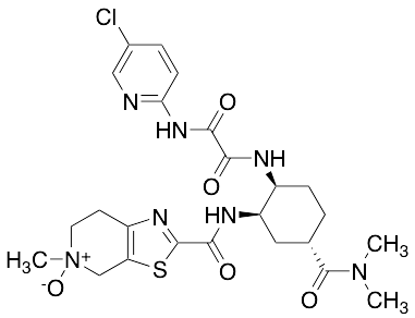 Ethanediamide, N1-(5-chloro-2-pyridinyl)-N2-[(1S,2R,4S)-4-[(dimethylamino)carbonyl]-2-[[(4,5,6,7-tetrahydro-5-methyl-5-oxidothiazolo[5,4-c]pyridin-2-yl)carbonyl]amino]cyclohexyl]