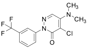 4-Chloro-5-(dimethylamino)-2-(3-(trifluoromethyl)phenyl)pyridazin-3(2H)-one
