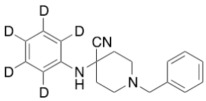 4-(Phenylamino)-1-benzyl-4-piperidinecarbonitrile-d5