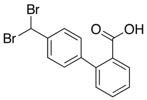 4'-(Dibromomethyl)-[1,1'-biphenyl]-2-carboxylic Acid (Telmisartan Impurity)