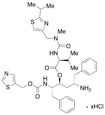 (2S,3S,5S)-5-Amino-1,6-diphenyl-2-([[thiazol-5-ylmethoxy)carbonyl]amino]hexan-3-yl 2-(3-((2-isopropylthiazol-4-yl)methyl)-3-methylureido)-3-methylbutanoate Hydrochloride