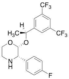 2-(R)-[1-(S)-(3,5-Bis(trifluoromethyl)phenyl)ethoxy]-3-(S)-fluorophenylmorpholine
