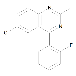 6-Chloro-2-methyl-4-(2-fluorophenyl)quinazoline