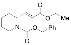 Ethyl N-Benzyloxycarbonyl-3-[(2R)-piperidinyl)]-2(E)-propenoate