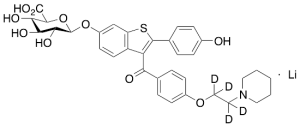 Raloxifene-d4 6-beta-D-Glucuronide Lithium Salt