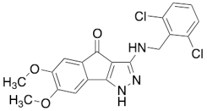 3-((2,6-dichlorobenzyl)amino)-6,7-dimethoxyindeno[1,2-c]pyrazol-4(1H)-one