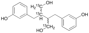 rac Enterodiol-13C3