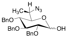 (3R,4S,5R,6R)-6-(1-Azidoethyl)-3,4,5-tris(benzyloxy)tetrahydro-2H-pyran-2-ol