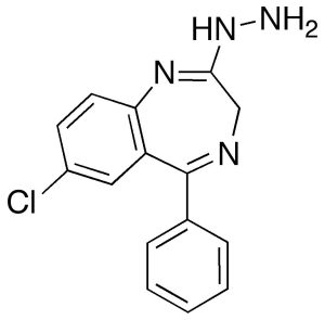 7-Chloro-2-hydrazino-5-phenyl-3H-1,4-benzodiazepine