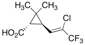 trans-3-(2-Chloro-3,3,3-trifluoro-1-propenyl)-2,2-dimethyl-cyclopropanecarboxylic Acid