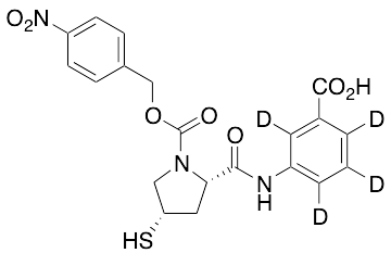 3-[[[(2S,4S)-1-(4-Nitrobenzyloxycarbonyl)-4-mercaptopyrrolidin-2-yl]carbonyl]amino]benzoic-d4 Acid