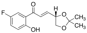 (E)-(4S)-4,5-Isopropylidene-dioxy-1-(2-hydroxy-5-fluorophenyl)propenone