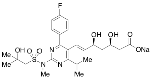 S-Desmethyl-S-(2-hydroxy-2-methylpropyl) Rosuvastatin Sodium Salt