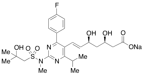S-Desmethyl-S-(2-hydroxy-2-methylpropyl) Rosuvastatin Sodium Salt