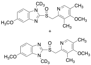 N-Methyl Omeprazole-d3 (Mixture of isomers with the methylated nitrogens of imidazole)