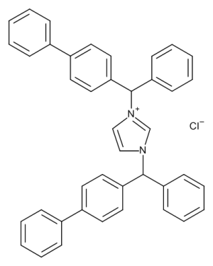 1,3-Bis([1,1’-Biphenyl]-4-ylphenylmethyl)-1H-imidazolium Chloride