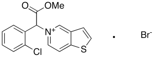 5-[1-(2-Chlorophenyl)-2-methoxy-2-oxoethyl]thieno[3,2-c]pyridinium Bromide