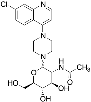 N{2-[4-(7-chloroquinolin-4-yl)piperzine-1-yl]-4,5-dihydroxy-6-(hydroxmethyl)oxan-3-yl}acetamide