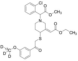 trans-Clopidogrel-Mp-¹³C,D₃ Ethyl Ester Derivative (Mixture of Diastereomers)