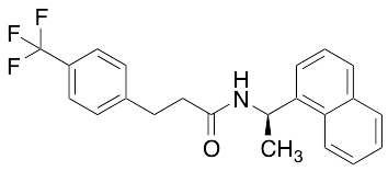 (R)-N-(1-(Naphthalen-1-yl)ethyl)-3-(4-(trifluoromethyl)phenyl)propanamide