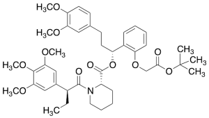 (S)-(R)-1-(2-(2-(tert-Butoxy)-2-oxoethoxy)phenyl)-3-(3,4-dimethoxyphenyl)propyl 1-((S)-2-(3,4,5-Trimethoxyphenyl)butanoyl)piperidine-2-carboxylate