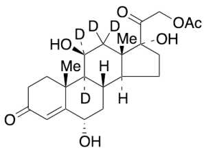 21-O-Acetyl 6Alpha-Hydroxy Cortisol-d4